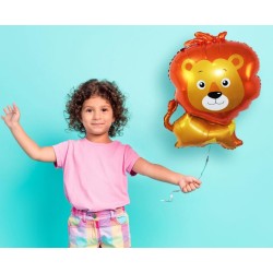 Ballon aluminium animaux lion 66 cm