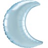 Satin Pastel Blue Crescent moon foil balloon 89 cm