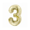 Number B&C Champagne Champagne Color Number 3 Foil Balloon 85 cm