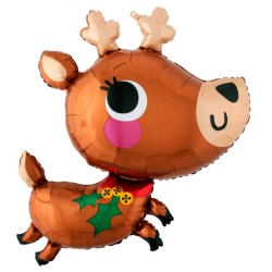 Christmas Reindeer foil balloon 76 cm