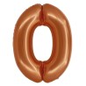 Number Copper Copper Number 0 Foil Balloon 76 cm