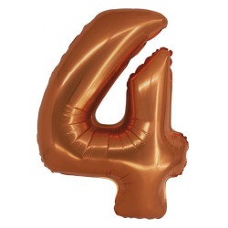 Number Copper Copper Number 4 Foil Balloon 76 cm