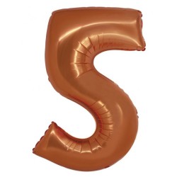 Number Copper Copper Number 5 Foil Balloon 76 cm