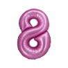 Number Satin Pink Pink number 8 foil balloon 76 cm