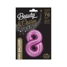 Number Satin Pink Pink number 8 foil balloon 76 cm