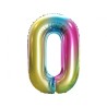 Number Rainbow Rainbow Number 0 Foil Balloon 85 cm