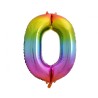 Number Rainbow Rainbow Number 0 Foil Balloon 85 cm