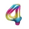 Number Rainbow Rainbow number 4 foil balloon 85 cm