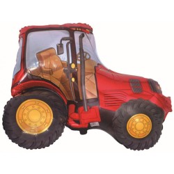 Ballon aluminium Tracteur Rouge 94 cm