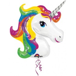 Ballon aluminium licorne 83 cm