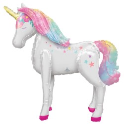 Ballon géant en aluminium Licorne 116 cm