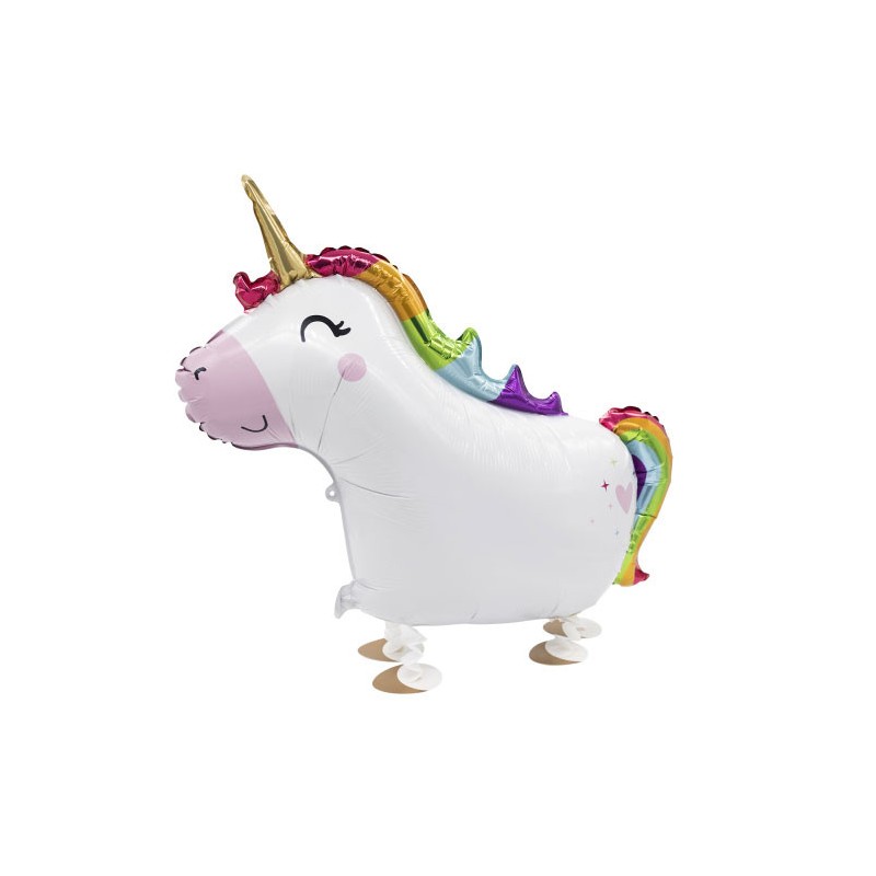 Unicorn Smile walking foil balloon 81 cm