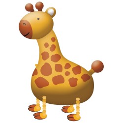 Giraffe walking foil balloon 96 cm