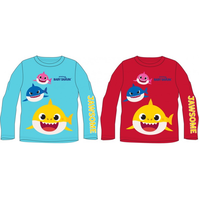 T-shirt à manches longues pour enfants Baby Shark 2-6 ans