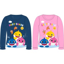 T-shirt à manches longues pour enfants Baby Shark de 2 à 6 ans