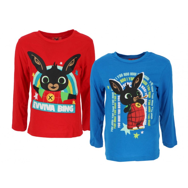 T-shirt à manches longues pour enfants Bing, haut 3-6 ans