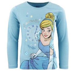 T-shirt à manches longues pour enfants Disney Princess Cendrillon, haut 98-128 cm