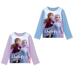 T-shirt à manches longues pour enfants Disney Frozen Destiny, haut 2-8 ans