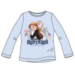 T-shirt à manches longues pour enfants Disney Frozen Sisters, haut 4-8 ans