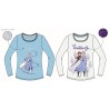 T-shirt à manches longues pour enfants Disney Frozen Sparkling Snow, haut 4-10 ans