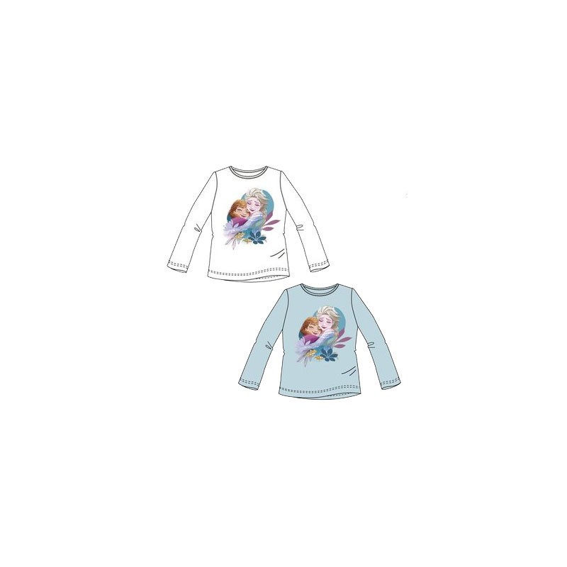 T-shirt à manches longues Disney Frozen Togetherness pour enfants, haut de 4 à 8 ans