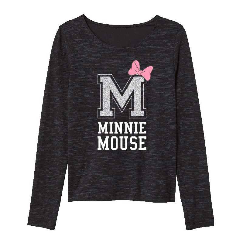 T-shirt à manches longues pour enfants Disney Minnie 134-164 cm