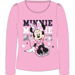 T-shirt à manches longues pour enfants Disney Minnie, haut 104-128 cm