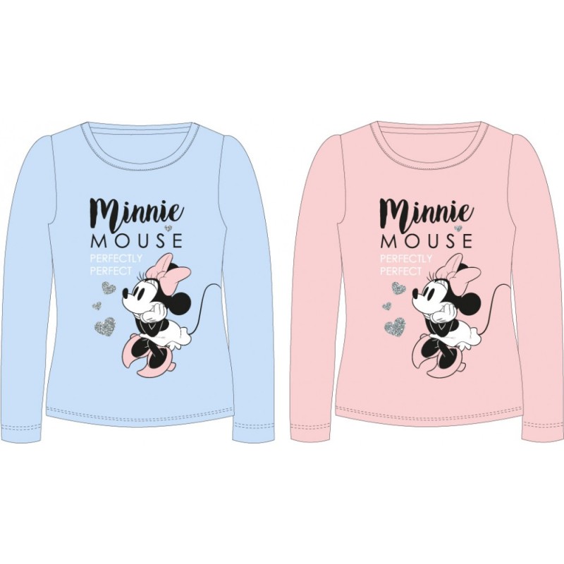 T-shirt à manches longues pour enfants Disney Minnie, haut 98-128 cm