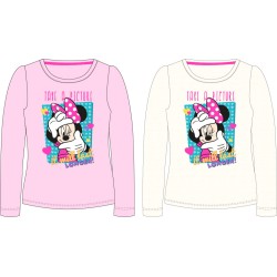 T-shirt à manches longues pour enfants Disney Minnie, haut 98-128 cm