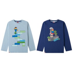 T-shirt à manches longues pour enfants Lego, haut 3-8 ans