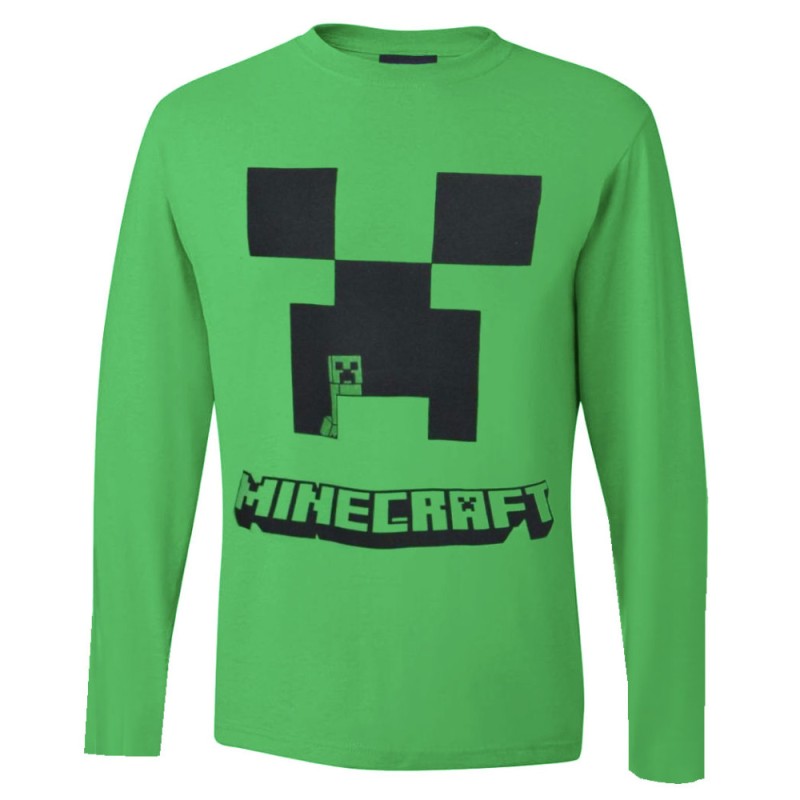 Minecraft children's long sleeve shirt, top 6-12 years