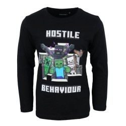 Minecraft kids long sleeve shirt, top 6-12 years