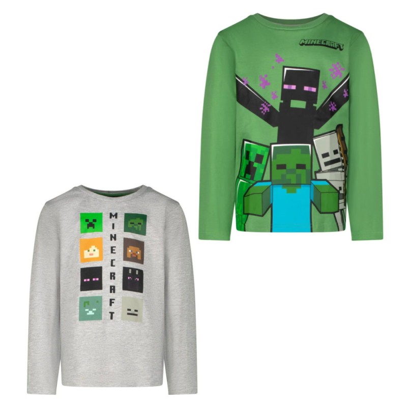 Minecraft children's long sleeve shirt, top 6-12 years