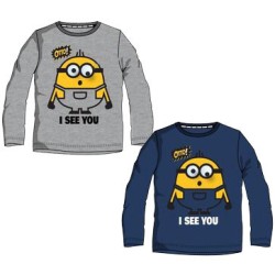 T-shirt à manches longues pour enfants Minions See You, haut de 4 à 10 ans