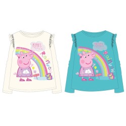 T-shirt à manches longues pour enfants Peppa Pig Rainbow 92-116 cm