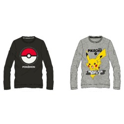 T-shirt à manches longues pour enfants Pokémon, haut 8-14 ans