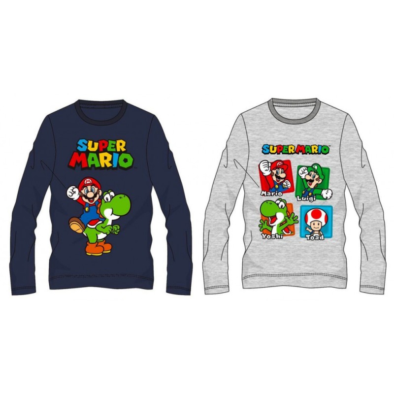 Super Mario children's long-sleeved shirt, top 4-10 years