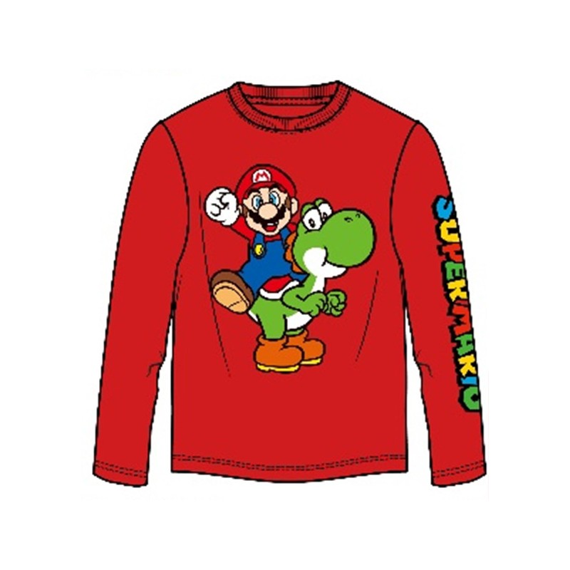 Super Mario Yoshi children's long sleeve shirt, top 6-12 years