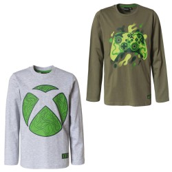 T-shirt à manches longues Xbox pour enfants, haut de 6 à 12 ans