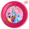 Lot de 4 assiettes à dîner en plastique micro premium Disney Princess Junior Live Your Story 21 cm