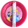 Lot de 4 assiettes à dîner en plastique micro premium Disney Princess Junior Live Your Story 21 cm