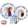 Ensemble de vaisselle Disney Frozen Ice Magic, ensemble en microplastique avec une tasse de 265 ml