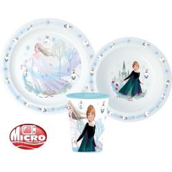 Ensemble de vaisselle de Noël Disney Frozen Royally Cool, ensemble en microplastique, tasse 260 ml