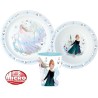 Disney Frozen Royally Cool Christmas Dinner Set, Micro Plastic Set, Cup with 260 ml