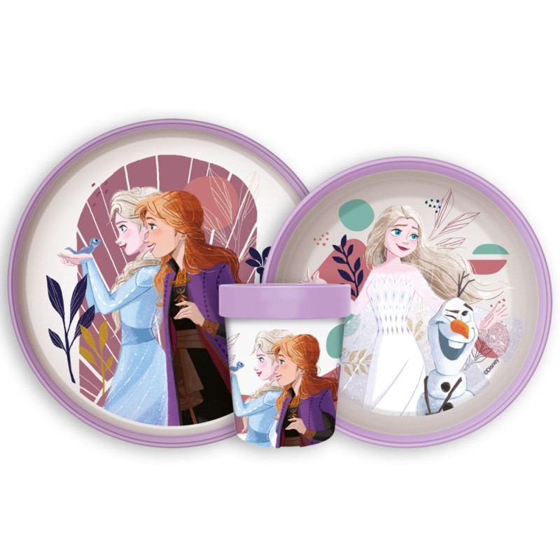 Disney Frozen Trust non-slip dinnerware set, micro plastic set