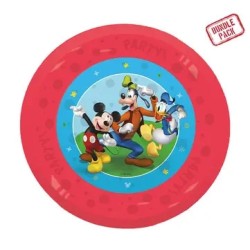 Disney Mickey  Rock the House micro premium plastic plate set of 4 pcs 21 cm