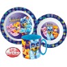 Paw Patrol dinner set, micro plastic set with mug 350 ml