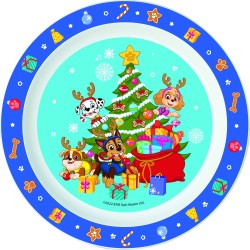 Paw Patrol Christmas micro dinner plate