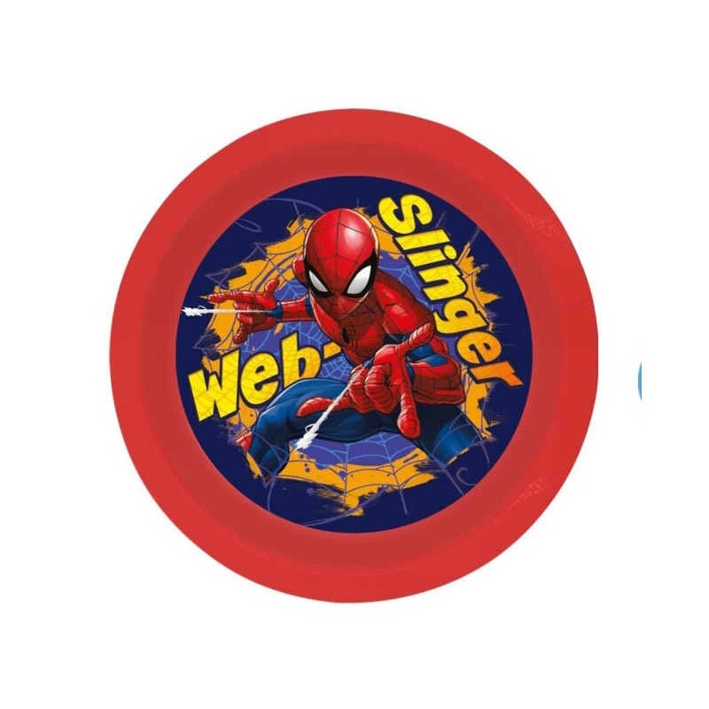 Spiderman Web-Slinger plastic dinner plate