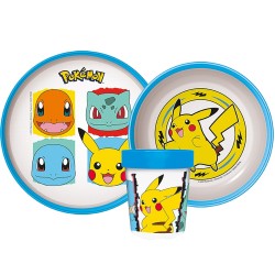 Pokémon Core non-slip dinner set, micro plastic set